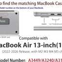 UESWILL Compatible with MacBook Air 13 inch M5 M4 M2 M3 Case 2022-2026 Model A3449 A3240 A3113 A2681, Galaxy Pattern Hard Shell Cover for Mac Air 13.6 + Microfiber Cloth, Nebula/Green