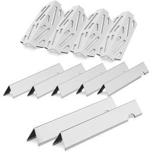 QuliMetal Grill Parts For Weber Genesis II E-410/E-415/E-435, Flavorizer Bars and Heat Deflectors for Weber Genesis II LX E-440 Series, Grill Parts For Weber GS4 66686 66041 66033, 17" Stainless Steel