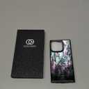 COCOMII Rectangle Case for iPhone 15 Pro, Compatible with MagSafe, Black Real Mother of Pearl