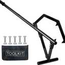 50.9inch Timberjack Log Lifter, Adjustable Log Roller Cant Hook, Heavy Duty Steel Logging Tools Log Jack for Rolling Logs Ups to 25" in Dia