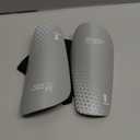 Northdeer Soccer Shin Guards for Kids Adults. Sleeves with Optimized Insert Pocket - Protective Soccer for Boys Girls Men (L (5'3"-5'11"), Shin Pads 1 Pair + Sleeves 1 Pair, Grey)