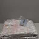 Washable Area Rugs 5'x7' Non-Slip Modern Abstract Soft for Living Room Entryway Bedroom Nursery, Print Pattern, Grey Pink