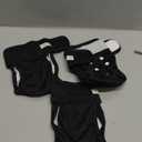 wegreeco Washable Female Dog Diapers Highly Absorbent Reusable Diapers for Dog in Heat Dog Period Diapers, 3 Pack (Black, Small (Small (Newborn-10.5" Waist))