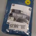 Utopia Bedding Twin Sheet Set  3 Piece Bed Sheets for Twin Size Bed, Soft and Breathable Microfiber, Includes 1 Fitted Sheet, 1 Flat Sheet and 1 Pillowcase (Denim Blue)