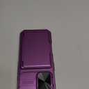 BXYJY for iPhone 17 Wallet Case with Camera Cover, Card Holder (4-5 Cards), Military Grade Protection, Heavy Duty Shockproof Women Men Protective Phone Case for iPhone 17 6.3" 2025, Dark Purple