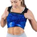 Kewlioo Premium Sauna Tank Top For Women, Slimming Sauna Shirt For Women, Sweat Vest for Workouts, Yoga, Fitness, Sauna Suit (Small-Medium, Black)