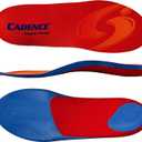 Cadence Insoles Orthotic Shoe Insoles, Orange, Men's 6.5-7.5, Women's 7.5-8.5