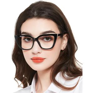 MARE AZZURO Oversized Reading Glasses Women Large Cat Eye Readers 2.0 