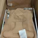 VEVOR Baby Bouncer, Folding Bouncer Seat for Babies 0-9 Months, Newborn Bouncer Chair with 2 Reclining Angles & 3-Point Harness, Portable Infant Rocker with Carrying Bag for Indoors Outdoors, Camel