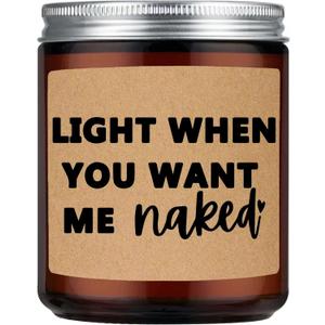 Anniversary Valentines Day Gifts for Her, Him, Funny Wedding Gift for Men, Women, Boyfriend, Girlfriend, Husband, Wife, Birthday, Christmas Gifts, Lavender Scented Candle