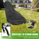 KISEER Outdoors Lawn Mower Cover Heavy Duty Waterproof Polyester Oxford Protection Push Mower Cover with Drawstring and Storage Bag (210D, 75 x 25 x 40 Inch)