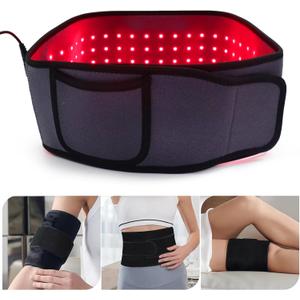 Red Light Therapy Belt Massage Heating Infrared Light Device Portable 660nm&850nm Pad Wrap Pain Relief for Women Men for Back Shoulder Muscle Knee Leg