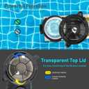 2.0HP Variable Two Speed In/Above Ground Pool Pump 115V 6600GPH | 6600GPH Flow, 48FT Hmax, Energy Efficient Pool Motor, Comes with 1.25 & 1.5 & 2" Fittings and 6.6FT Power Cord