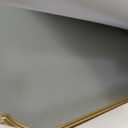 SMIROR 24x36 Gold Scalloped Corner Bathroom Vanity Mirror for Wall | Metal Frame, Scalloped Rectangle, Anti-Rust, Horizontally or Vertically Mounted