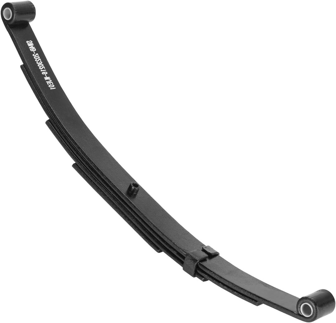 Trailer Leaf Spring 4 Leaf Double Eye 1750 lbs Cap for 3500 lbs Axle Suspension 25-1/4" Length Fits for SW4B