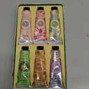 Yoken 20% Shea Butter Hand Cream Gift Set, Instant Soothing Moisturizing Hand Cream for Women Nourishes Dry Hands, 6-Piece Delicate Tin Gift Set Almond, Citrus Verbena & Floral-Scented, 6 x 1 OZ