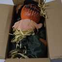 Scary Halloween Decorations - Outdoor Hanging Swinging Pumpkin with Sound & Slap Activated, Light Up Eyes Creepy Sound Expressions, Large Scary Decor Props for Indoor & Outdoor