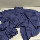 JEMITOP Men's Stretch Wrinkle Free Dress Shirts Formal Wedding Prom Short Sleeve Slim Fit Button Down Shirt (XX-Large, Navy)