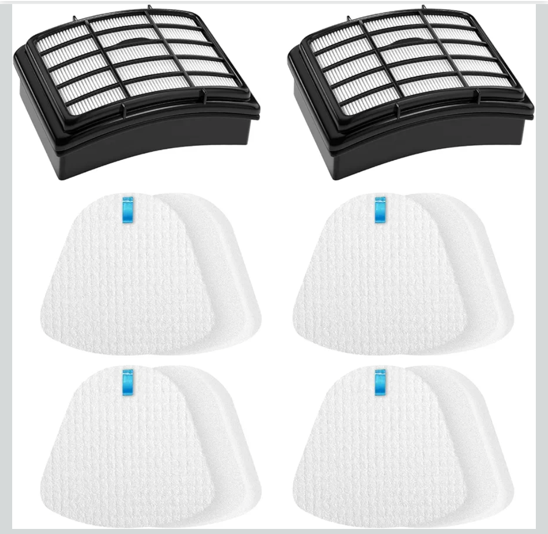 2 + 4 Pack Filters for Shark Vacuum Navigator Lift Away Filter Replacement ZU503AMZ NV350 NV351 NV352 NV355 NV356E NV357 NV360 NV370 UV440 UV540, Parts XFF350 XHF350