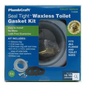PlumbCraft® Seal Tight Waxless Toilet Gasket