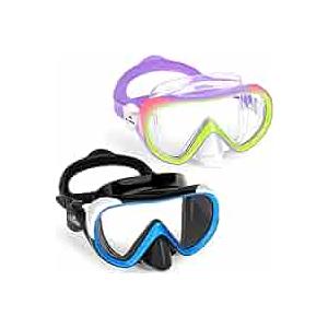 Freela Kids Swimming Goggles for 4-16 with Nose Cover, Anti-Fog No Leakage Swim Mask 180° Clear Vision Beach Pool Goggles