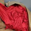 50ft x 10ft Wrinkle Free Red Backdrop Curtains for Parties, Polyester Photo Backdrop Drapes 10 Panels 5x10ft for Weddings Birthday Party Christmas Photography Background