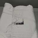 Levtex Home Cross Stitch Reversible Twin XL/Twin Quilt Set (68x86in) with 1 Pillow Sham (26x20in) - Stitch Texture - Bright White - Cotton Twin Size Quilt Bedding Set - Lightweight, Soft, Pre-Washed