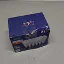 E17 Intermediate Base LED Bulb, 6W (60 Watt Equivalent) G14 Globe Ceiling Fan Light Bulbs, Soft White 2700K, 600 Lumens, Non-Dimmable, Pack of 6