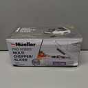 Mueller Pro-Series 10-in-1, 8 Blade Stainless Steel Multi Vegetable Chopper And Mandoline Slicer, Kitchen Accessories and Essentials, Food and Veggie Chopper, Mincer, Dicer, White Sand/Grey