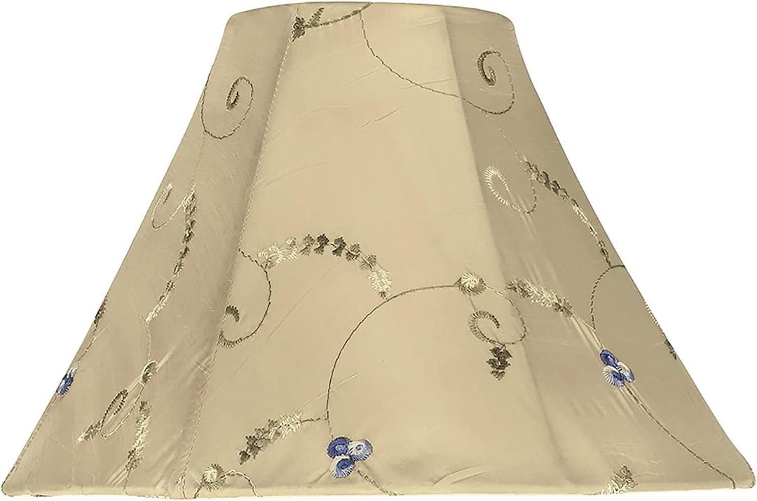 Aspen Creative 58026A, Bell Uno Lamp Shade, Jonquil Gold, 4" Top x 10" Bottom x 7" Slant Height, Slip UNO 33mm