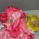 Spooktacular Creations Halloween Pink Princess Dress, Kids Princess Dress Up, Peach Crown Costume for Girls Birthday (Small(5-7 yrs))