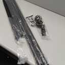 Extra Long Tension Curtain Rods 41-146 Inch, Black, One-Click Heavy Duty