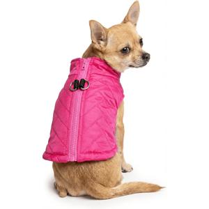 Small Dog Coats Winter Warm Dog XS Jackets Puppy Cold Weather Coat Pet Clothes for Small Dogs Girl (X-Small (Under 3.3lb), Rose)