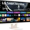 LG 27U511SA-W 27-Inch Smart Full HD (1920 x 1080) IPS Computer Monitor, 100Hz, Built-in Speaker, Airplay, Bluetooth, Screen Share, Flicker Safe, Reader Mode, Remote Control, HDMI, Tilt Stand, White