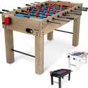 GoSports 54 Inch Full Size Foosball Table for Adults  Perfect for Home, Office or Game Room  Choose Color (Oak)