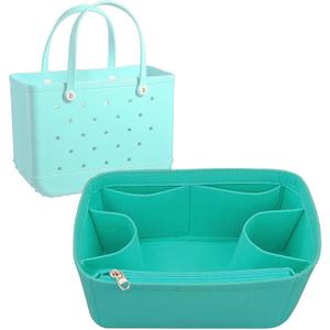 Lckaey Beach Bag Organizer Accessories for Bogg Bag Large Organizing bogg insert 3018green-L