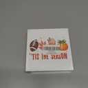 jyunsoeng Fall Decor - Fall Decorations for Home - Thanksgiving Decorations - Tis the Season Autumn Harvest Pumpkin Wooden Sign Home Living Room Kitchen Desk Shelf Table Decor - 5 x 5 Inches