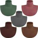 5 Pieces Fake Turtleneck Dickey Collars Women Half Top Mock Collar Neck Wear in Sweater Hoodie High Neck Mock Collar
