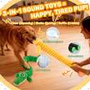 LECHONG 2-Pack 40 Extra-Long Squeaky Dog Toys for Large Dogs, Soft Chew Plush Stuffed Animal Dogs Toy, Interactive Tug-of-War Dog Toys for All Dogs to Keep Them Busy