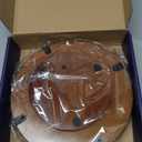 Farmhouse Oak 9" Lazy Susan Turntable Organizer for Cabinet, Round Wooden Lazy Susan Organization and Storage for Dining Table, Pantry, Kitchen, Countertop, Cupboard,Home Decor, Walnut Wood