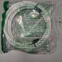 G-PLUG 20FT RG6 Coaxial Cable Connectors Set - High-Speed Internet, Broadband and Digital TV Aerial, Satellite Sky Cable Extension- Weather-Sealed Double Rubber O-Ring and Compression Connectors White