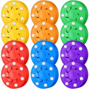 12 Pcs Roller Hockey Pucks Street Ice Roller Hockey Pucks Outdoor