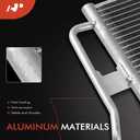 A-Premium Air Conditioning A/C Condenser Compatible with Buick Lucerne 2006-2011 & Cadillac DTS 2006-2011, Replace# 25769583