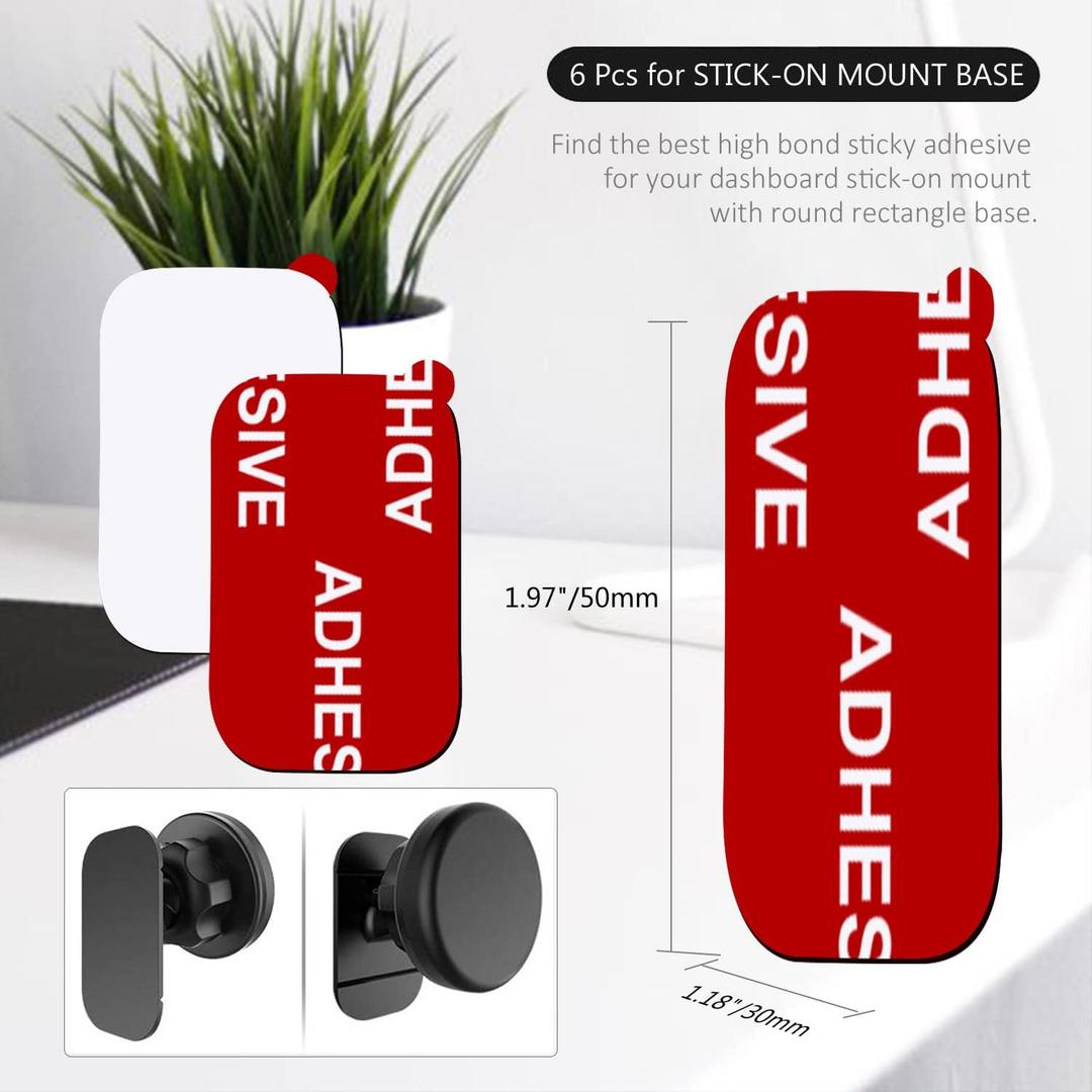 Very High Bond Car Adhesive, AZXYI  Dashboard Sticky Adhesive Replacement, Double Sided Sticky Pads Sticker Tapes for Mounting Windshield Dashboard Magnetic Phone Car Mount and Dash Cam