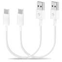 [Apple MFi Certified] Short iPhone 16 15 Charge Cable, 8inch 2Pack USB A to Type-C Cable Fast Charging High Speed Data Sync Transfer Cord for iPhone 15/16 Pro iPad/Airpods/Galaxy/Power Bank/CarPaly