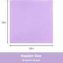 PurpleEssences Set of 12 Hemstitch Cloth Dinner Napkins 100% Cotton - Soft Durable Washable - Ideal for Wedding Spring Easter Summer - Perfect Everyday Use Table Linen 18x18 - Lavender
