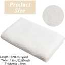 FINGERINSPIRE 1 Yards Teddy Bears Fabric for Stuffed Animals 63inches Wide White Knitted Teddy Plush Fabric Polyester Plush Fabric with Little Curls by The Yard for Adults Sewing Project Coat Blankets