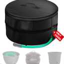 Garden Hose Storage Pot Cover, Protective All-Weather Shield Against Sun/Rain/Snow/Sandstorms  Extends Life of Hose Storage Pot & HoseCover Only (0-150FT)