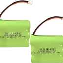 7.2V 2600mAh Ni-MH Battery Compatible with 2gig Alarm Panel 2GIG-BATT2X - GC2 BATT1X BATT2X BATT1 for 2GIG-GC2 2GIG-CNTRL2 2GIG-CP2 GCKIT311 Go Control Panel Security Alarm System (2 Pack)