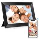 BIGASUO Digital Picture Frame, 10.1" Frameo Digital Frame WiFi with 32GB Memory, 1280x800 IPS Touch Screen, Send Photos/Videos from Your Phone Anywhere, Photo Gifts for Parents and Grandparents